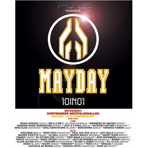 Jeff Mills at Mayday "10in01" @ Westfalenhalle (Dortmund-Germany) - 30 April 2001