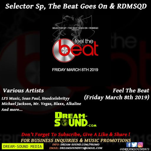 Selector Sp, The Beat Goes On & RDMSQD - Feel The Beat (March 8)