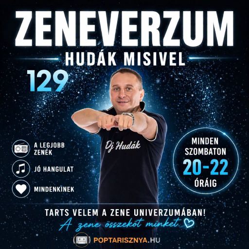Zeneverzum Hudák Misivel - 129. adás (2026. 04. 18.)