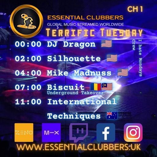Biscuit-Underground Takeover Tuesday-Techno-Live on Essential Clubbers Radio 9.5.2023