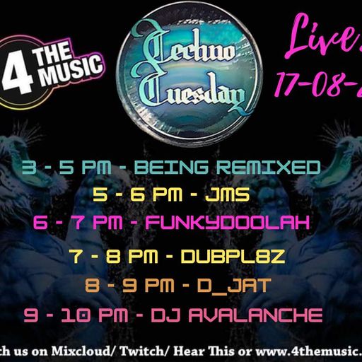 Dubpl8z - 4 The Music Exclusive - Techno Tuesday - 17-08-2021