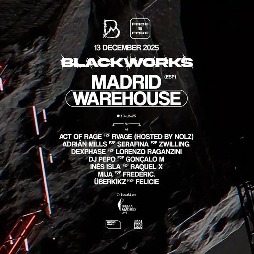 DJ Pepo f2f Gonçalo M at BLACKWORKS (Madrid-Spain) - 13 December 2025
