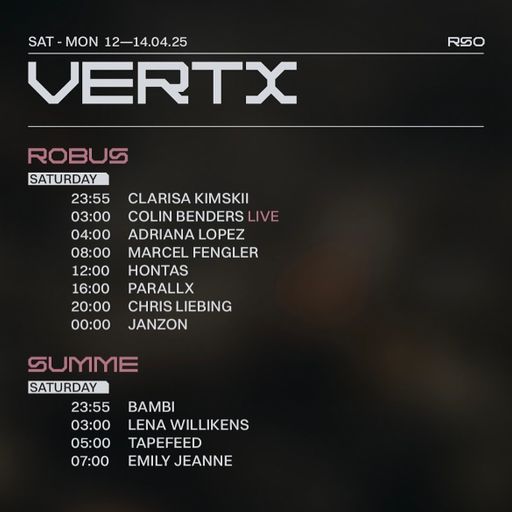 Chris Liebing at "VERTX" @ R.S.O. (Berlin - Germany) - 12 April 2025