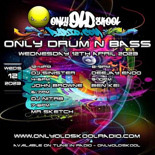 Dj-Sinister - Live on Only Old Skool Radio - 12-04-2023