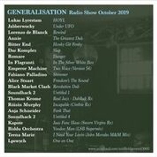 Generalisation - 11.10.2019