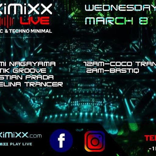 MaxxiMixx Play Live Mar. 8th, Live Techno Mar. 19th, '23