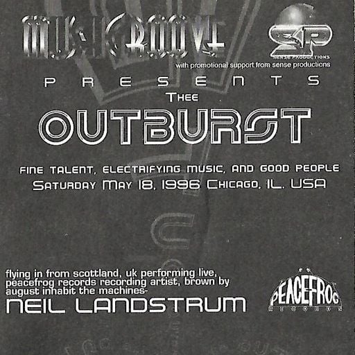 Neil Landstrumm LIVE PA at Outburst (Chicago - USA) - 18 May 1996