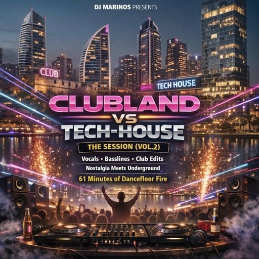 DJ Marinos – CLUBLAND VS TECH‑HOUSE: THE SESSION (Vol.2)