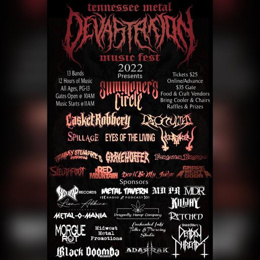 Spillage - Featured Interview & The Zach Moonshine Show - Tennessee Metal Devastation Music Fest
