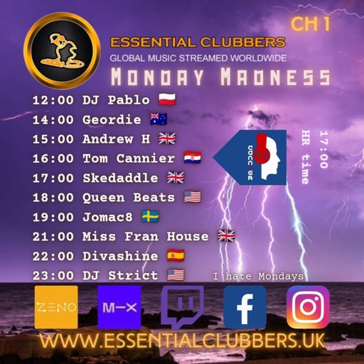 Tom Cannier - Monday Madness on Essential Clubbers Radio - 20230213 - Techno