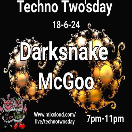 Darksnake Special Techno "Techno Two's Day 10" Mixcloud Live 18.6.2024