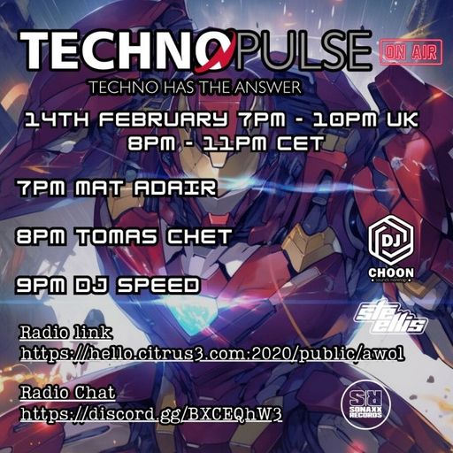Dj Tomas Chet - Techno Pulse on Awol radio 2024.02.14