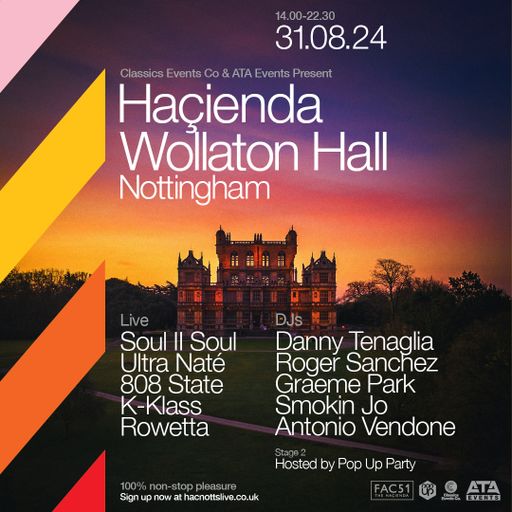 This Is Graeme Park: FAC51 The Haçienda Live @ Wollaton Hall Nottingham 31AUG24 Live DJ Set