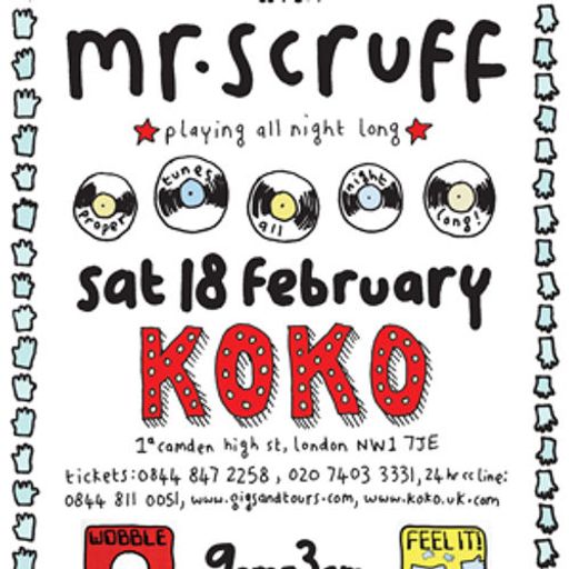 Mr Scruff live DJ mix from Koko, London, Saturday February 18th 2012