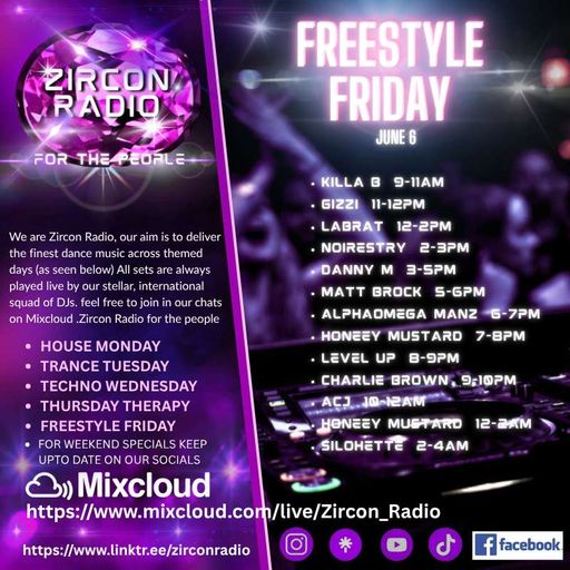 ZIRCON RADIO PRESENTS FRIDAY FREESTYLE 06/06/2025