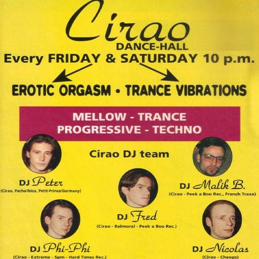 Phi-Phi at "Trance Vibrations" @ Cirao (Waregem - Belgium) - 22 April 1995