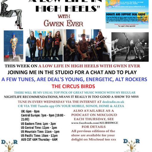 A LOW LIFE IN HIGH HEELS WITH GWEN EVER RADIO SHOW 16TH OCTOBER 2019 EDITION
