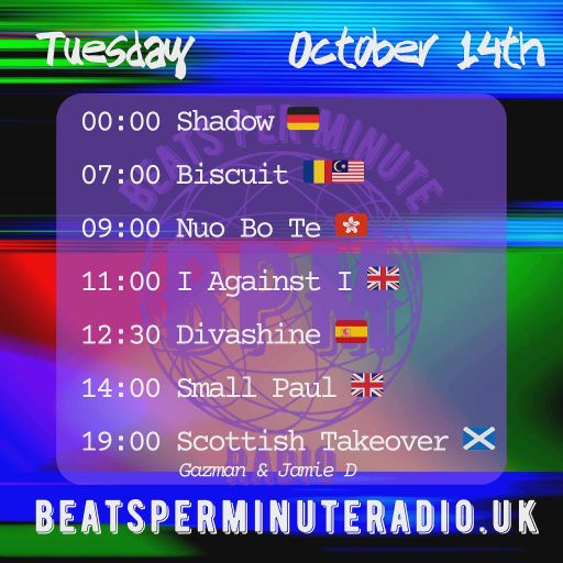 Biscuit- Tuesday Techno Crunch- Live on Beats Per Minute Radio 14.10.2025