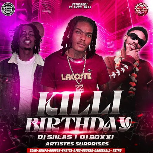 Dancehall Live, Killi at Lyon, France, Killi Birthday (April 24, 2025) with Lydogg