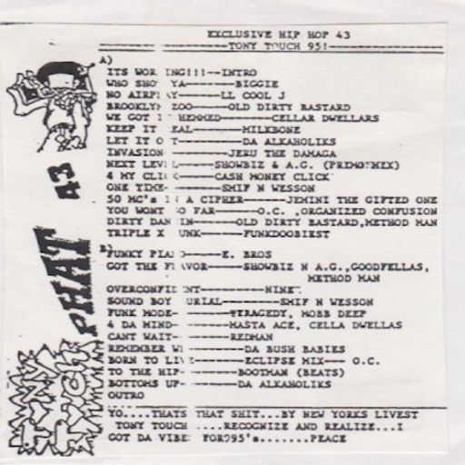 Tony Touch - Hip Hop #43 (1995)