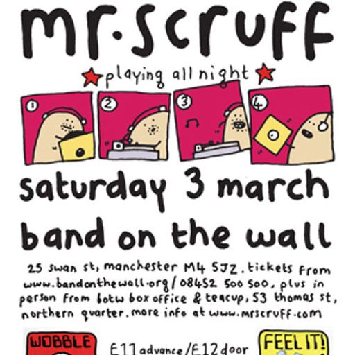 Mr Scruff live DJ mix from Band On The Wall, Manchester, Saturday March 3rd 2012