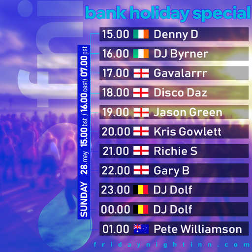 Bank Holiday Special! (Sunday 28th May 2023)