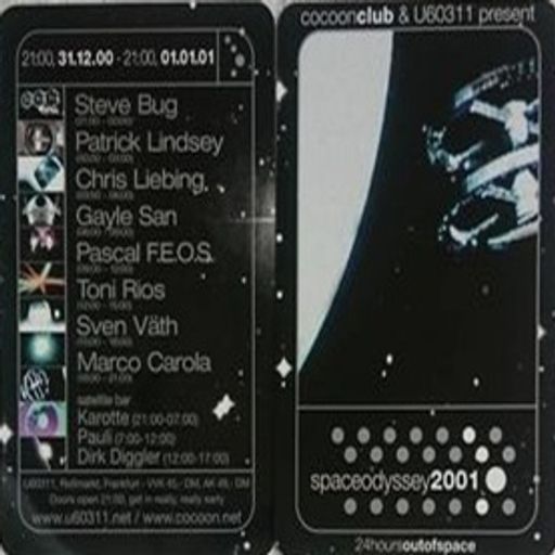 Marco Carola at "Cocoon - spaceodyssey2001" @ U60311 (Frankfurt - Germany) - 31 December 2000