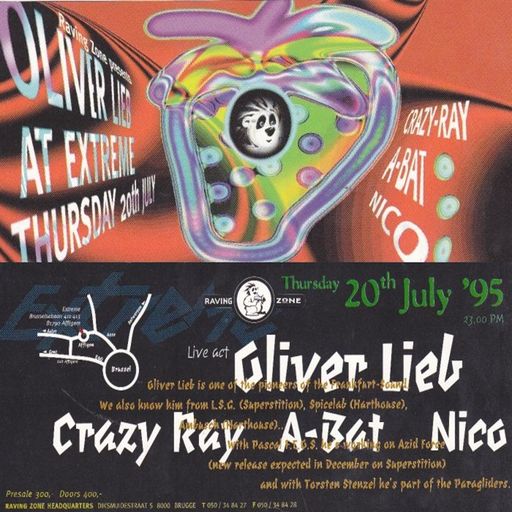 Oliver Lieb LIVE at "The Raving Zone" @ Extreme (Affligem - Belgium) - 20 July 1995