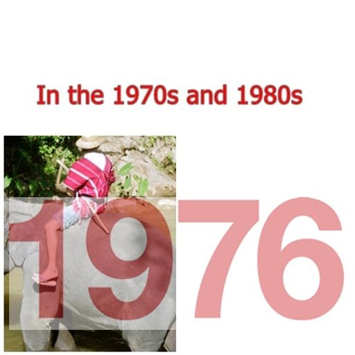 Charts from April1976 and US Radio jingles from 1970s and TV Basil Brush and David Frost