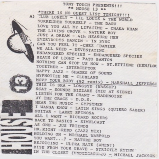 Tony Touch - House #13 (1992)