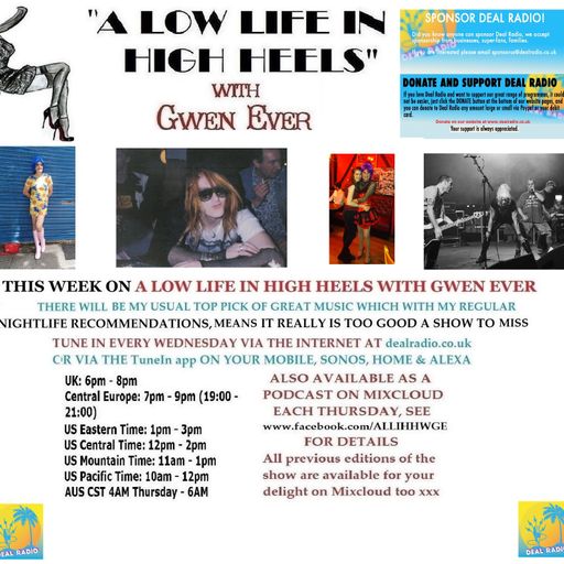 A LOW LIFE IN HIGH HEELS WITH GWEN EVER RADIO SHOW 23RD OCT 2019 EDITION