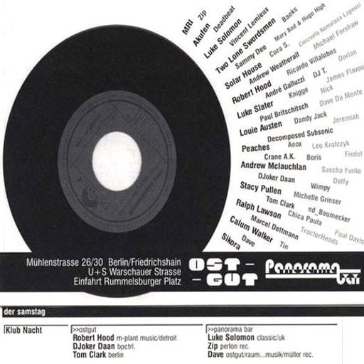 Robert Hood at "Klub Nacht" @ Ost-Gut (Berlin - Germany) - 18 November 2000