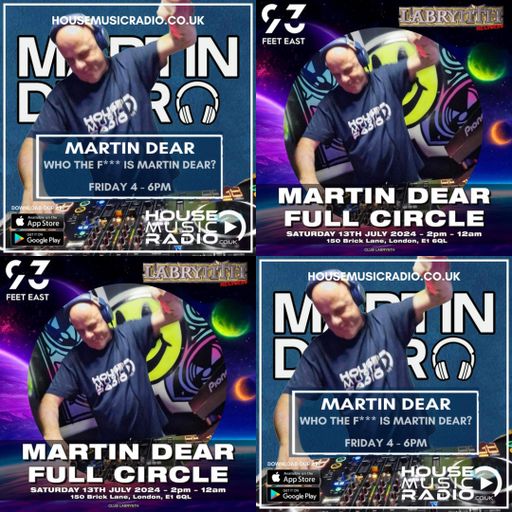 Who The F*** Is Martin Dear #21 Labrynth Warm Up Show, Live on House Music Radio 12-07-24