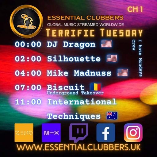 Biscuit-Underground Takeover Tuesday-Techno Live from Bali-Essential Clubbers Radio 25.4.2023