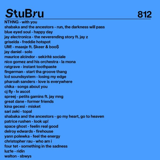 #812 NEW MUSIC FROM FOUR TET | JAY ELECTRONICA | LUZ1E | SHABAKA AND THE ANCESTORS | CHRISTOPHER RAU