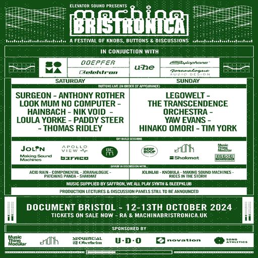 Surgeon LIVE PA at "Machina Bristronica" @ Document (Bristol-UK) - 12 October 2024