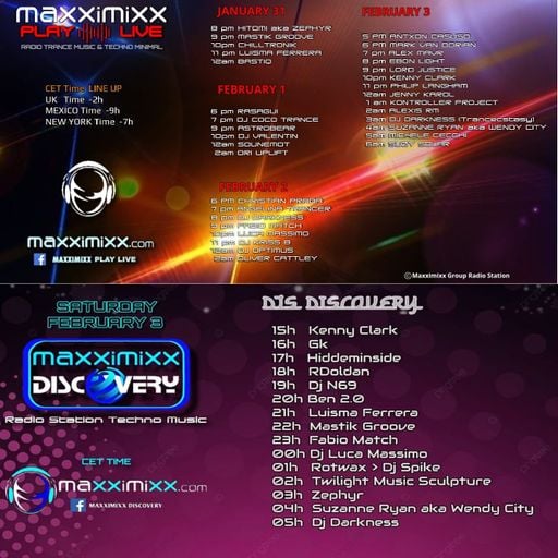 MaxxiMixx Play Live Jan. 31st, Discovery Feb. 3rd, '24