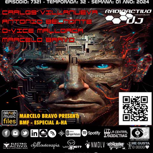 Radioactivo DJ 01-2024 Carlos Villanueva, Antonio Belmonte, E. Álvarez, D-Vice M & M. Bravo