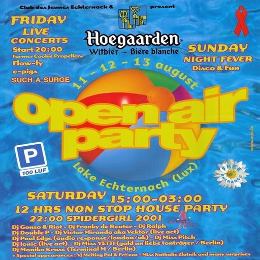 Miss Yetti at E-Lake Open Air festival (Echternach-Luxemburg) - 12 August 2000