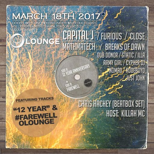 CAPITAL J & KILLAH EMCEE feat. MC TRIGGER (LIVE @ O-LOUNGE FINALE MARCH 2017)