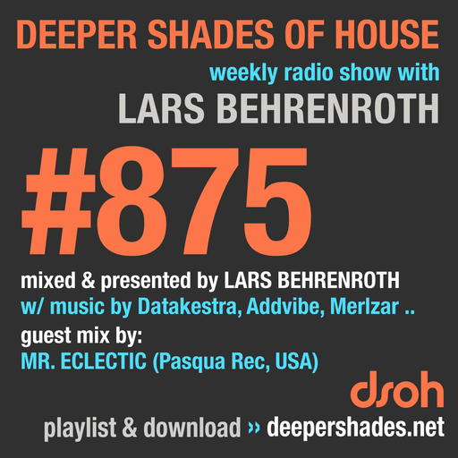 Deeper Shades Of House #875 w/ guest mix by MR. ECLECTIC