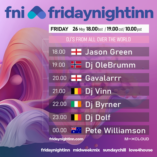 fni presents : FridayNightInn (Friday 26th May 2023)