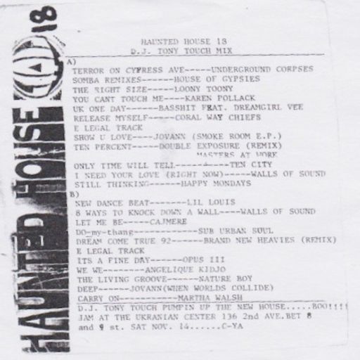 Tony Touch - House #18 (1992)