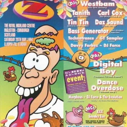 Tin Tin & Westbam  - Rezerection 'Smarties' - Edinburgh - 28.5.94