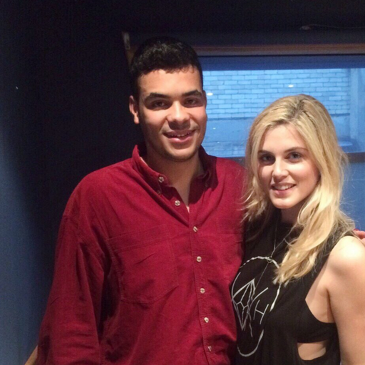Ashley Louise James with Ady Suleiman
