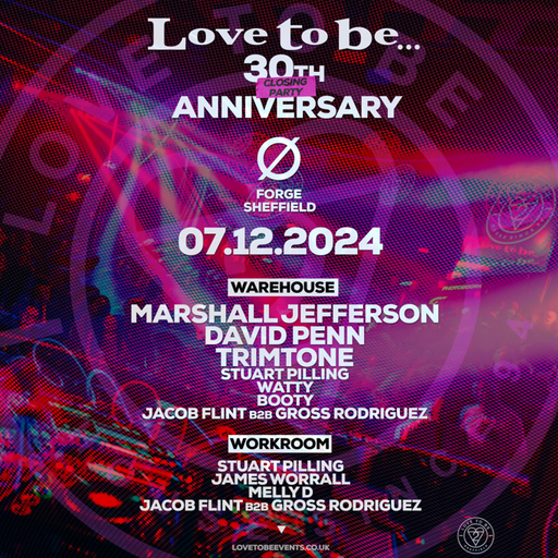 Marshall Jefferson at "Love To Be ... 30th Anniversary" @ Forge (Sheffield-UK) - 7 December 2024