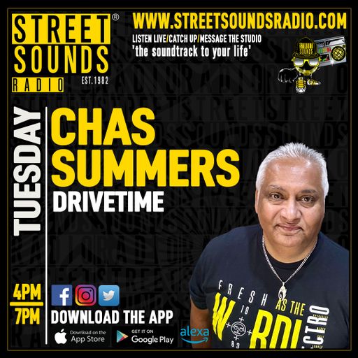 Drivetime With Chas Summers on Street Sounds Radio 1600-1900 21/10/2025