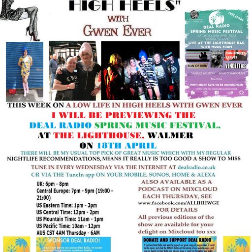 A LOW LIFE IN HIGH HEELS WITH GWEN EVER RADIO SHOW 11TH MARCH 2020 EDITION