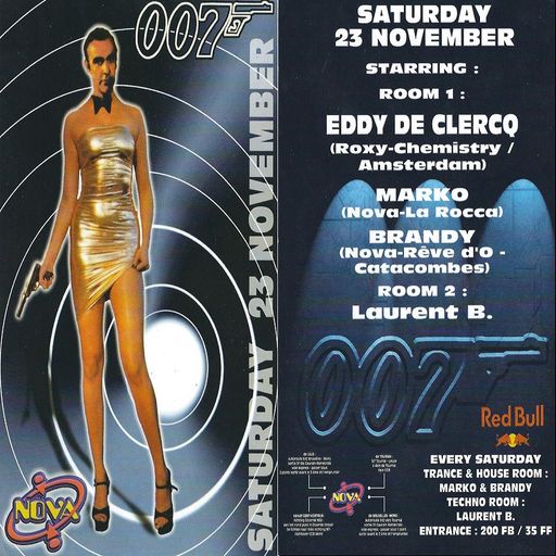 DJ Brandy at "007 Party" @ Nova (Gaurain-Ramecroix - Belgium) - 23 November 1996