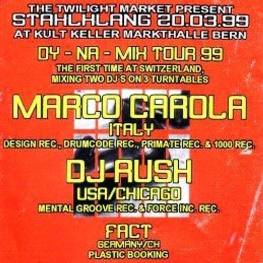 DJ Rush at "Dy-Na-Mix Tour 99" @ Markthalle (Bern - Switzerland) - 20 March 1999